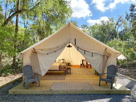 Glamping at Hillsborough River State Park in Florida